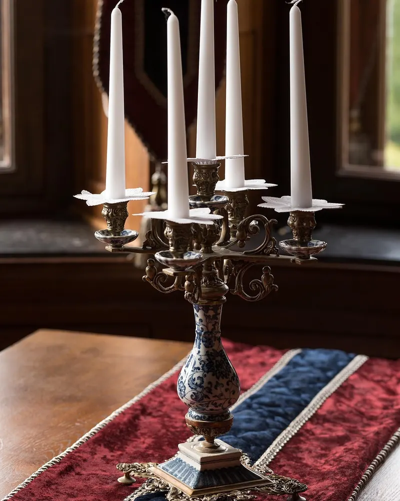 Candelabra candles decoration