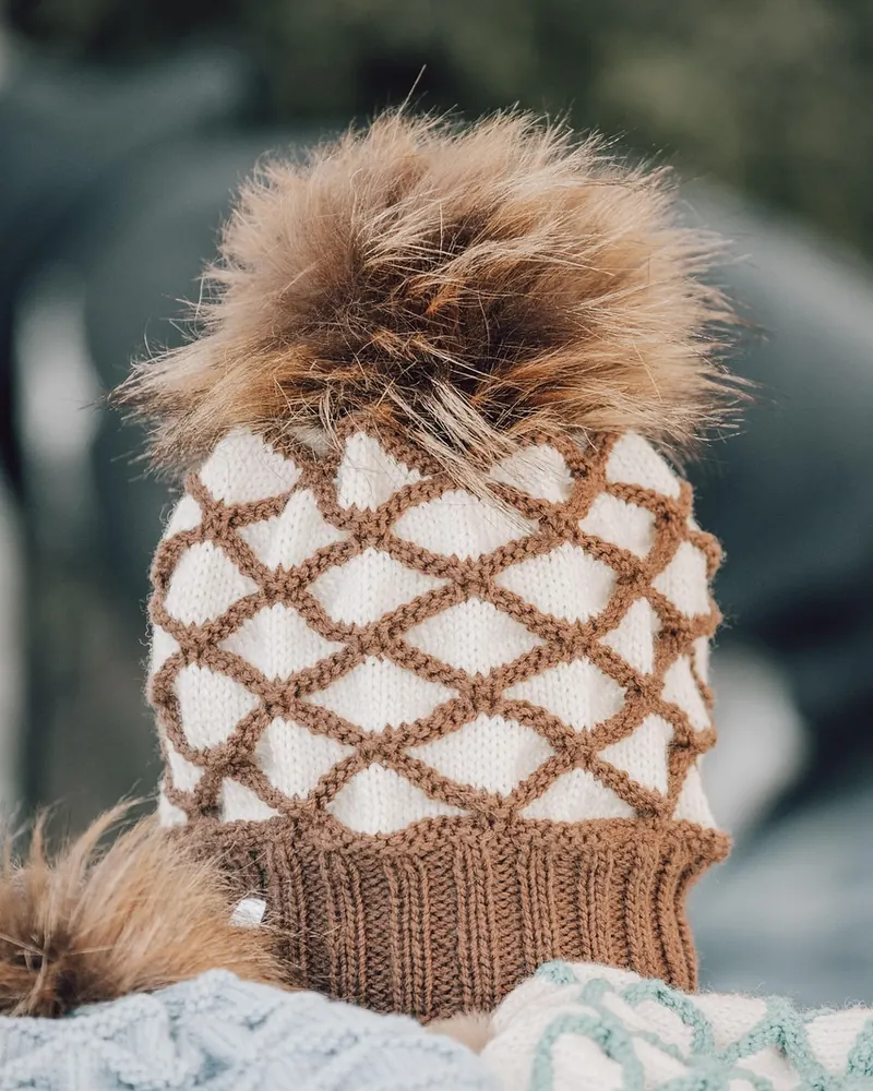 Hat knitted hand made