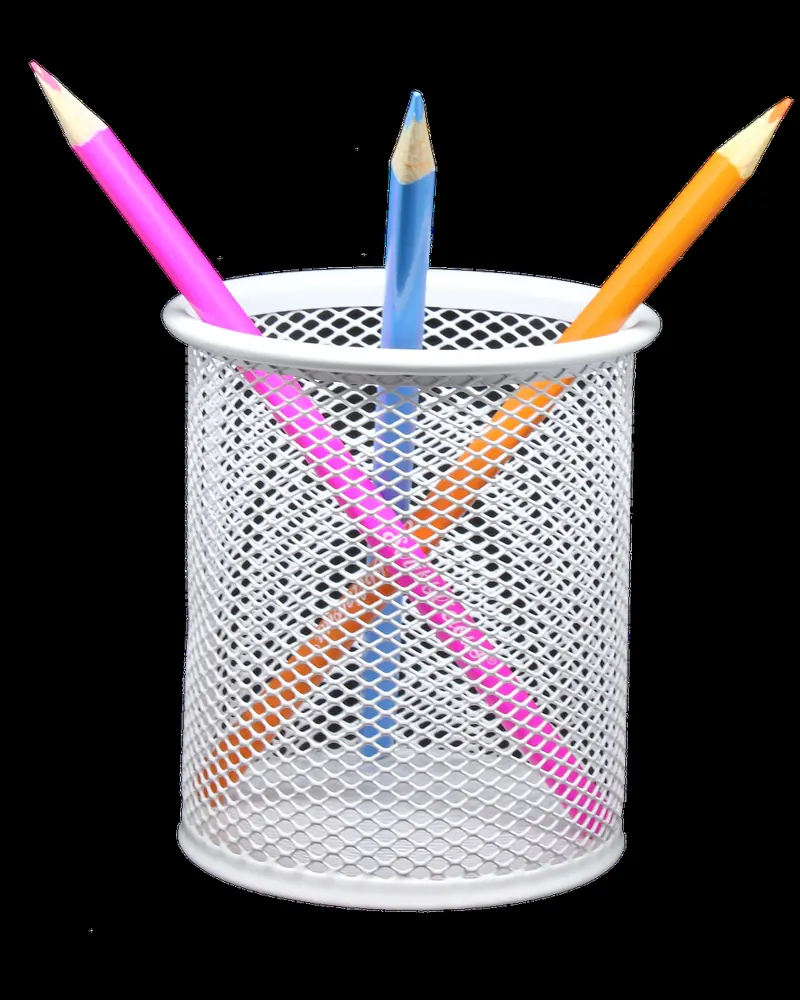 Pencil holder coloured