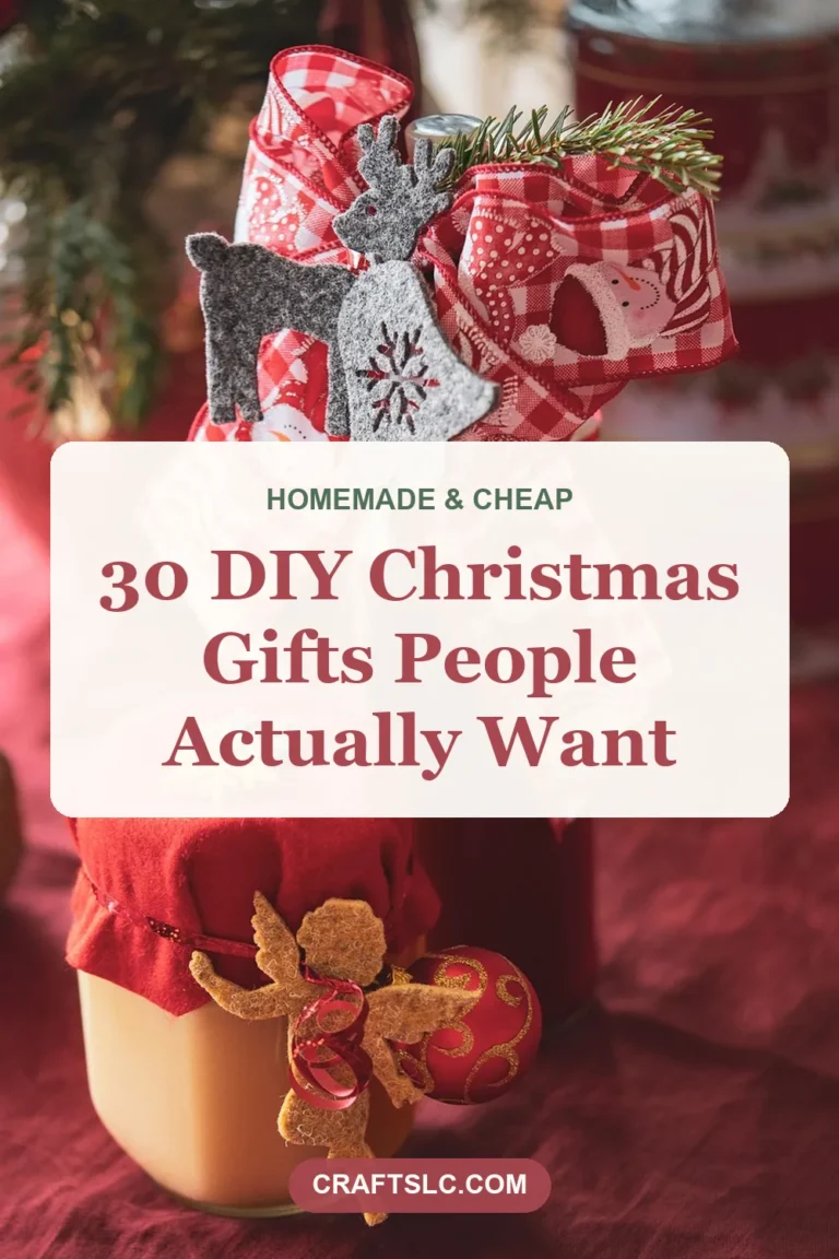 DIY Christmas Gifts: 30 Homemade Ideas People Actually Want