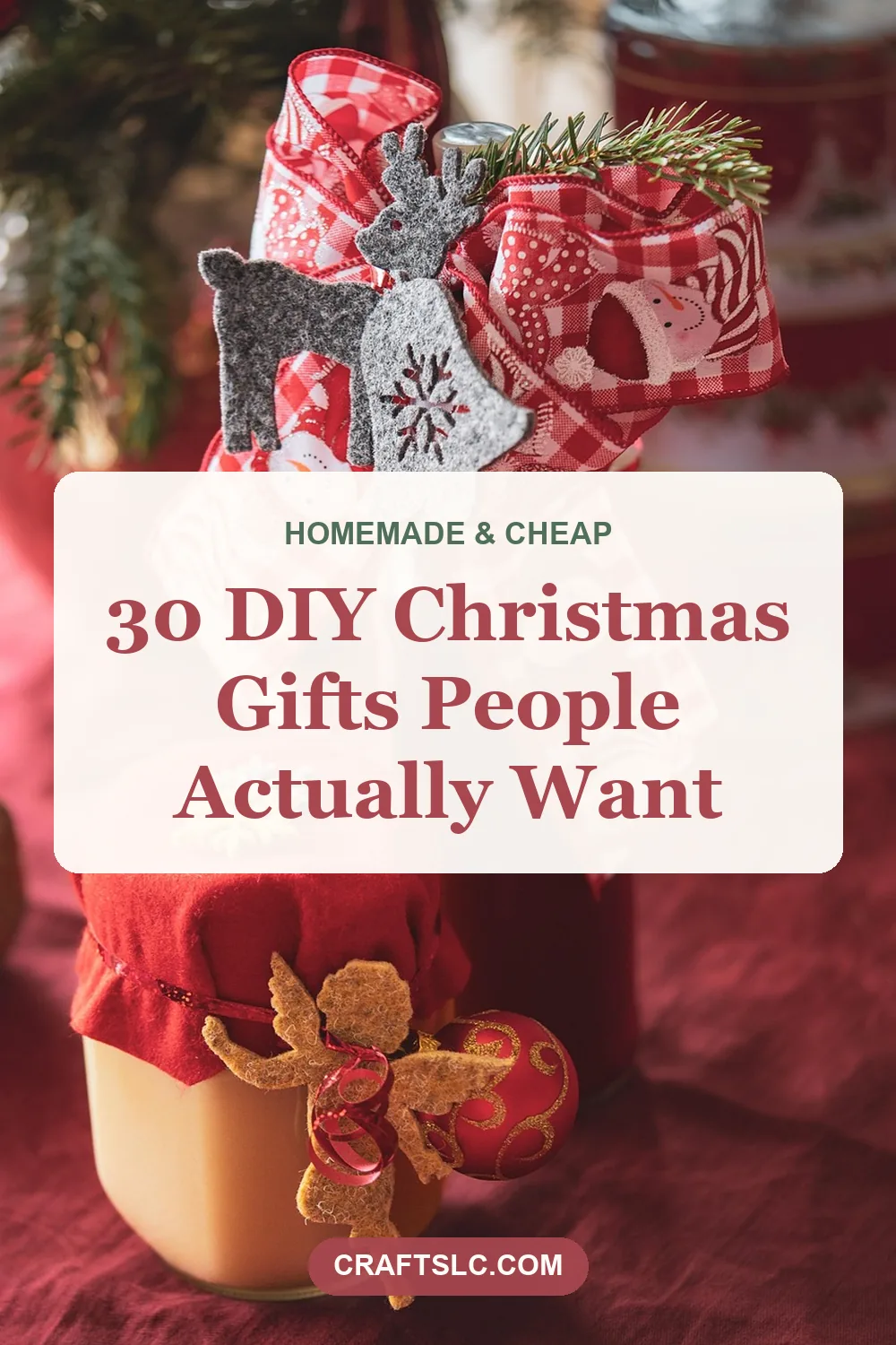 DIY Christmas gifts people actually want, pin with title text