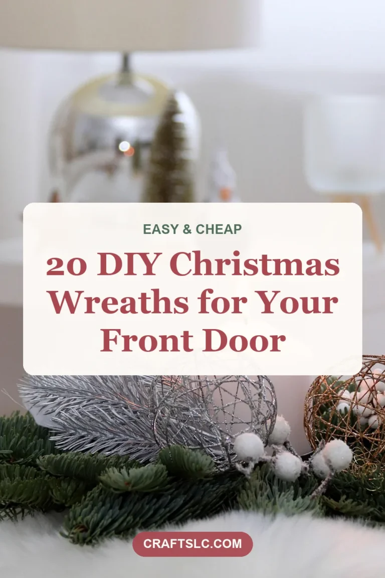 DIY Christmas Wreaths: 20 Easy Ideas for Your Front Door