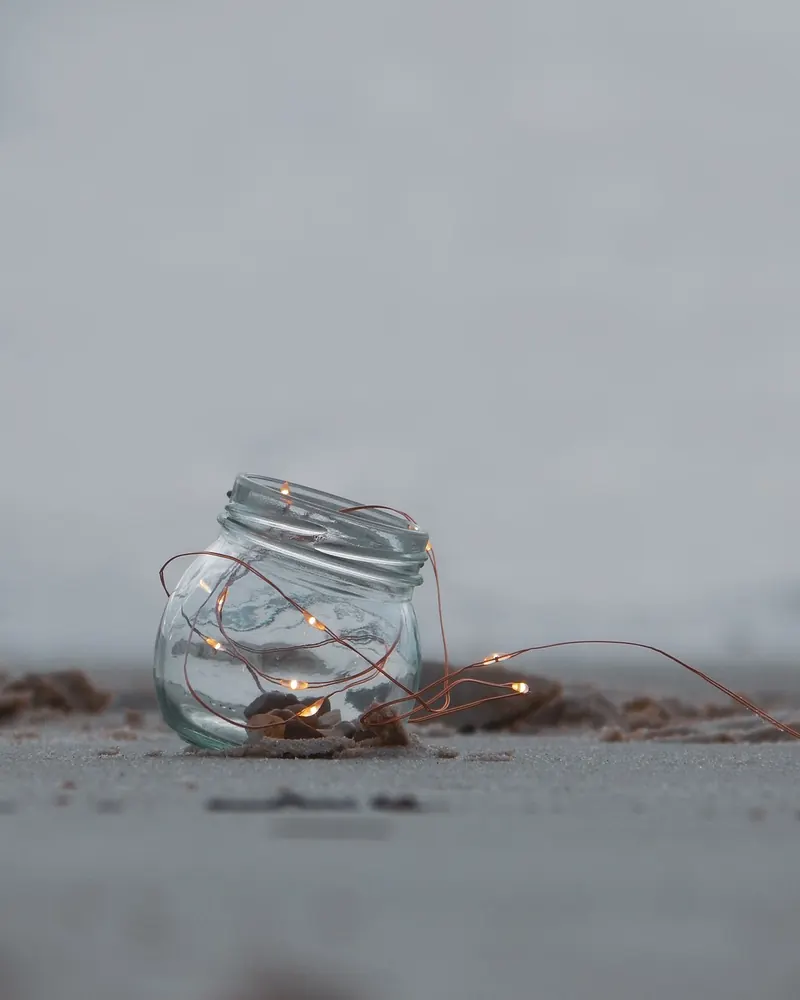 Beach jar lights