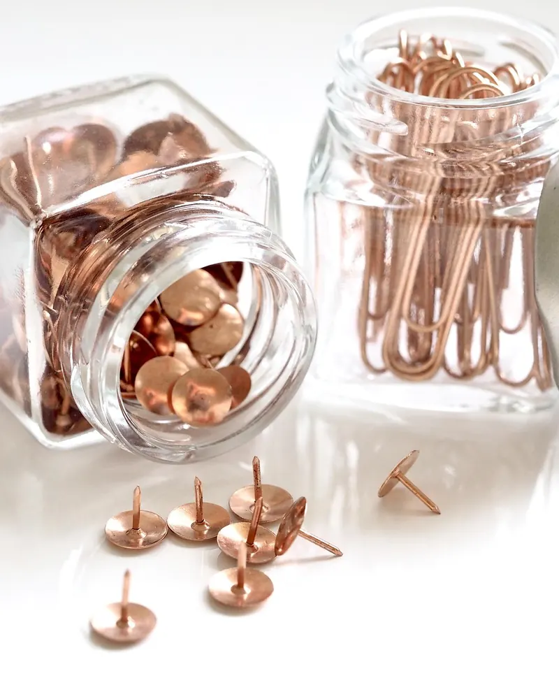 Desktop glass jar