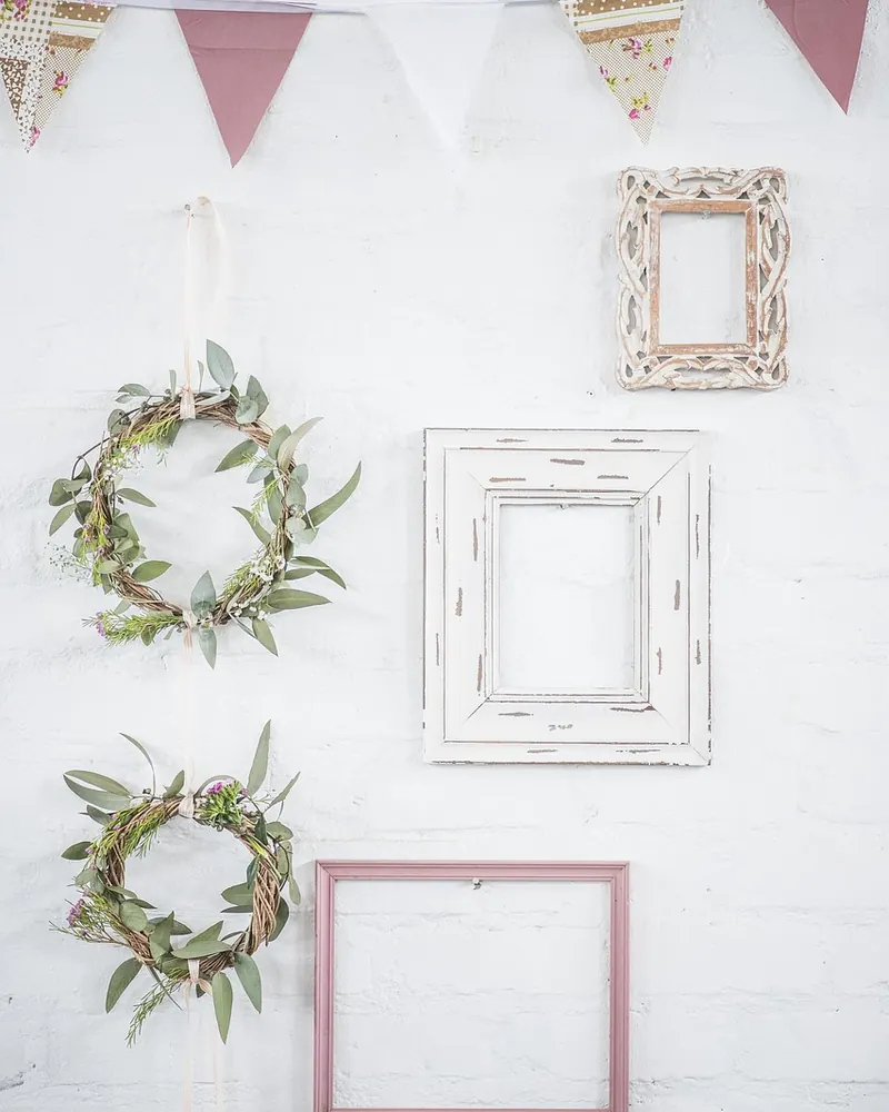 Wreath decor wedding