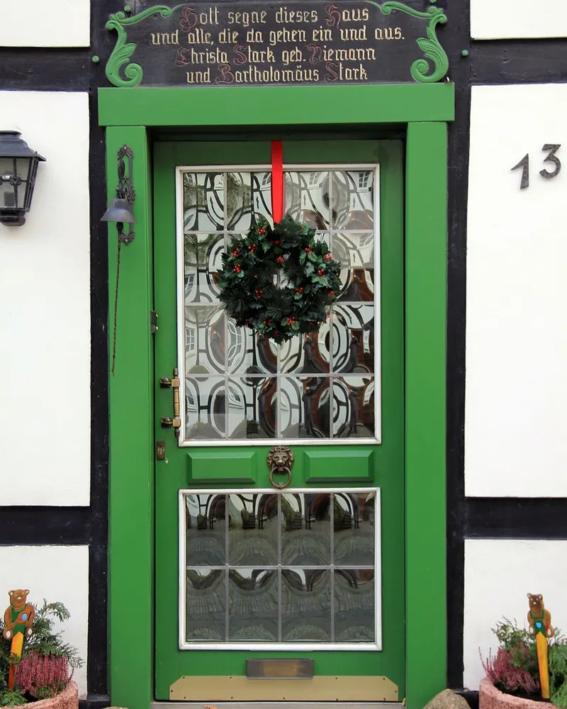 Building house door