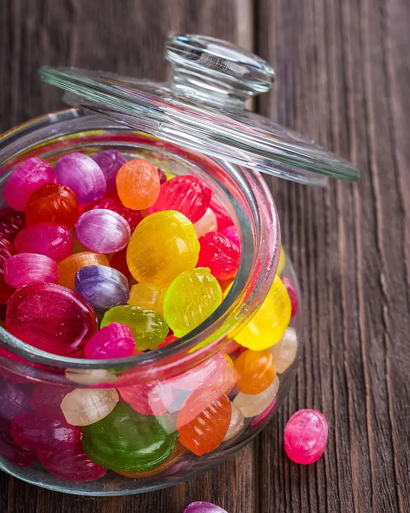 Candy sweetmeats jar