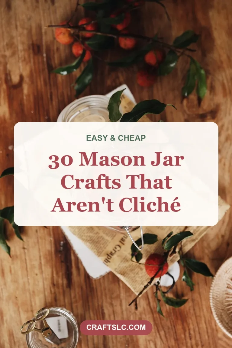 Mason Jar Crafts: 30 Ideas That Aren’t Cliché