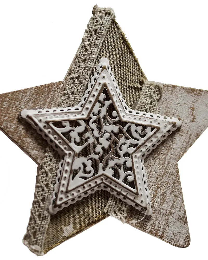 Star vintage decoupage