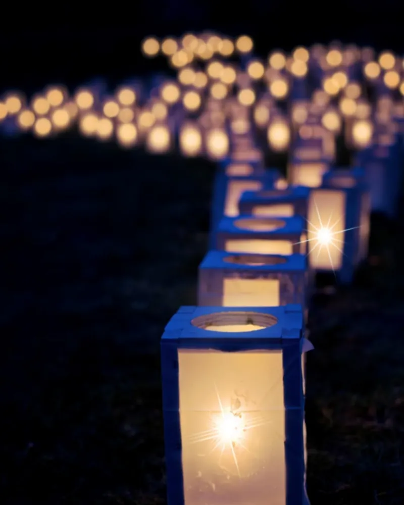 Lights christmas luminaries night