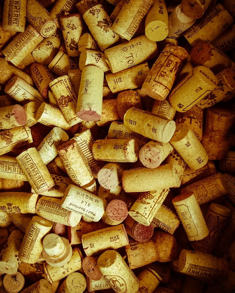 Cork wine corks collection